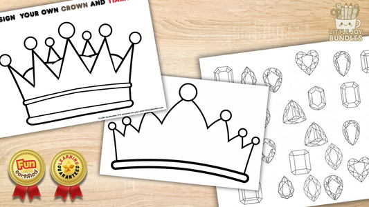 Build a Crown / Tiara - Black and White