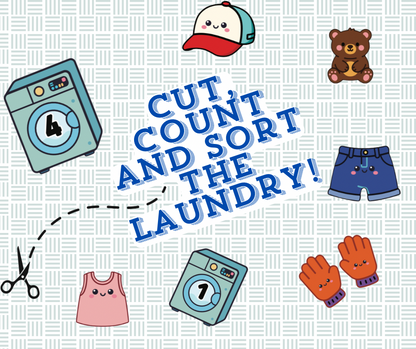 Count the Laundry - Black and White