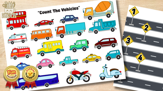 Match the Vehicles - Colored