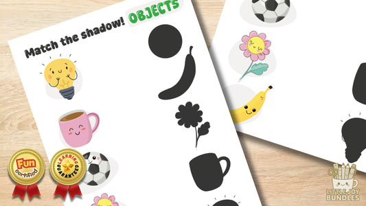 Match the objects to their shadows - Colored